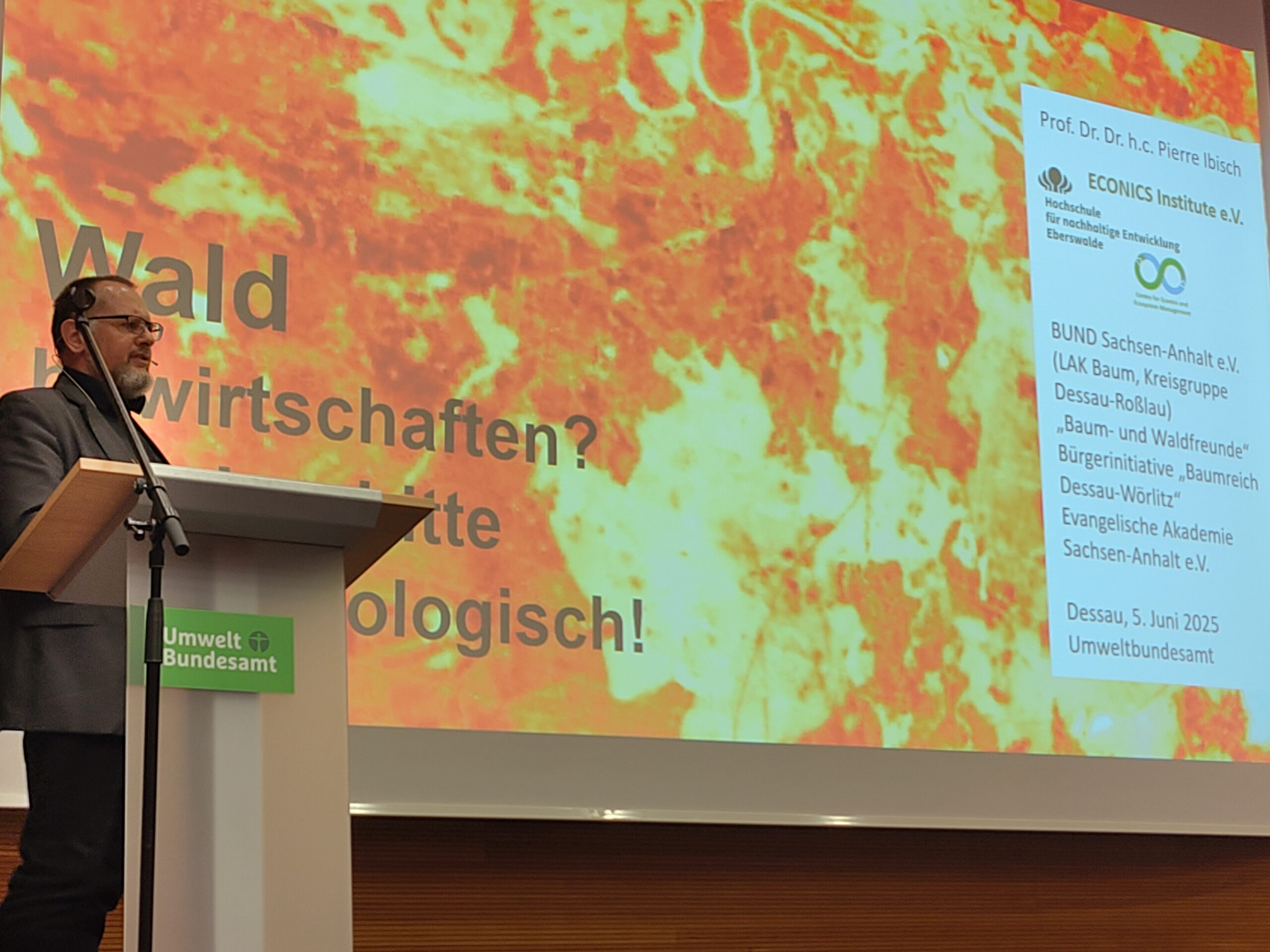 Lecture by Pierre Ibisch on social ecological forest management, BUND Saxony-Anhalt, 5 June 2025