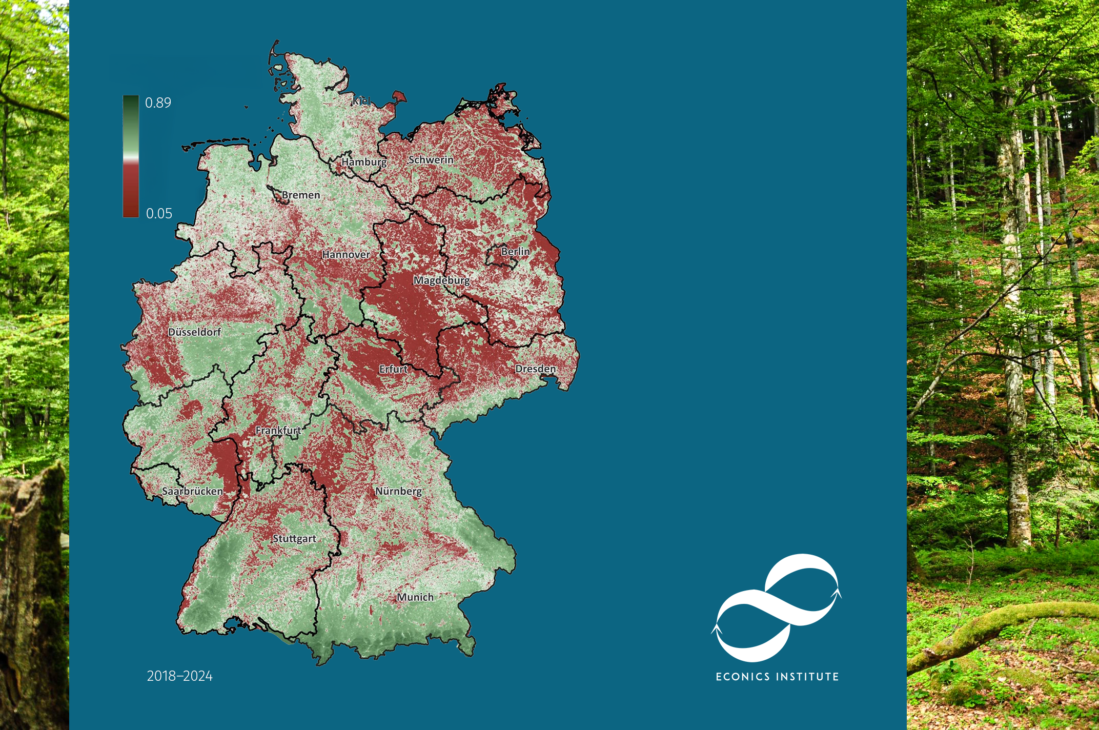 Grün-Feucht-Kühl Index (GFKI), Deutschland 2018-2024, ECONICS INSTITUTE